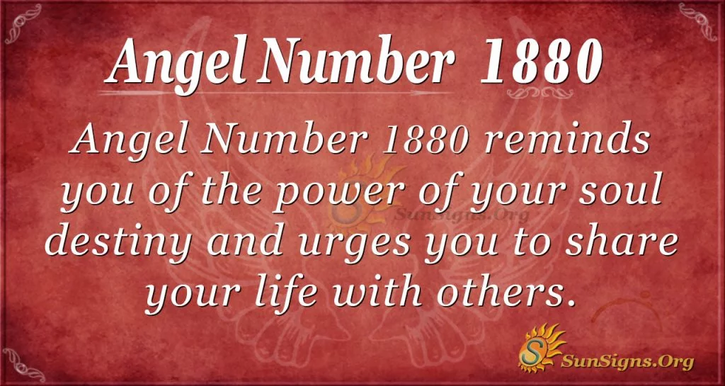 Angel Number 1880