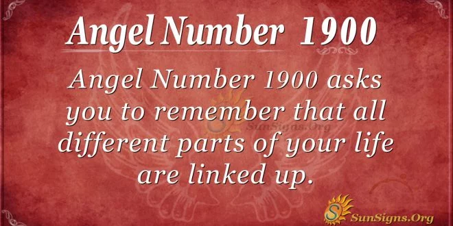 Angel Number 1900