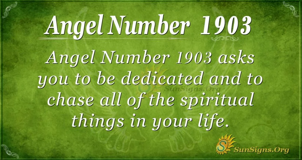 Angel Number 1903