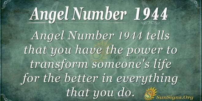 Angel Number 1944