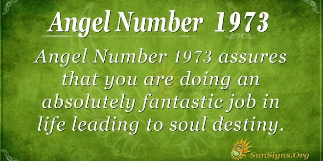 Angel Number 1973