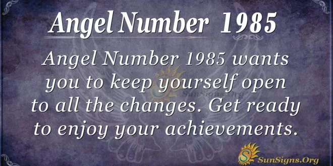 Angel Number 1985