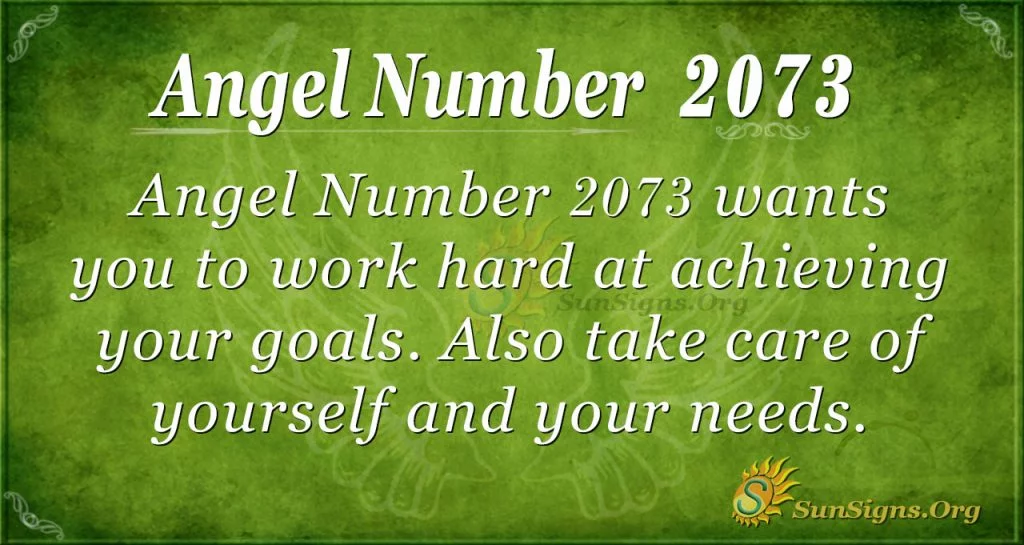 Angel Number 2073