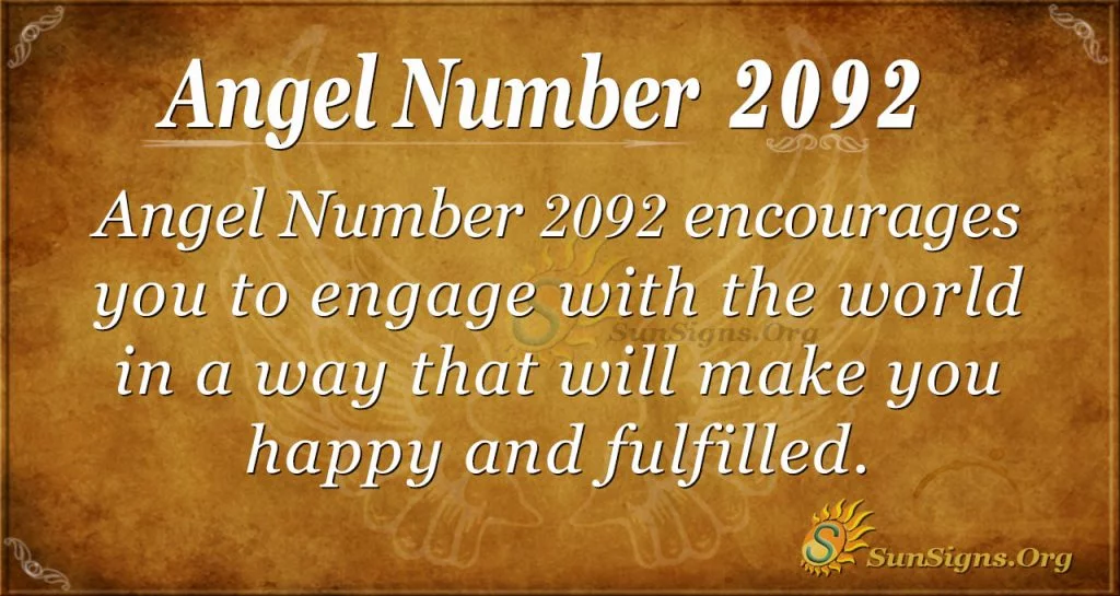 Angel Number 2092