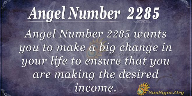 Angel number 2285