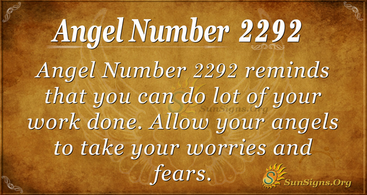Angel Number 2292 Meaning Seek Help Sunsigns Org