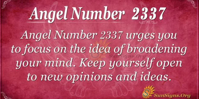 Angel number 2337