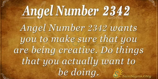Angel Number 2342