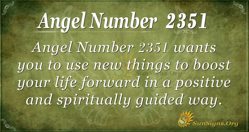 Angel number 2351