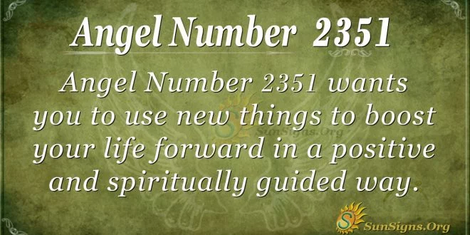 Angel number 2351