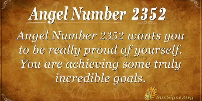 Angel number 2352