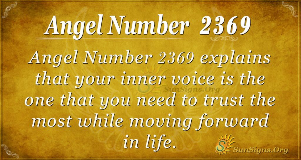 Angel Number 2369