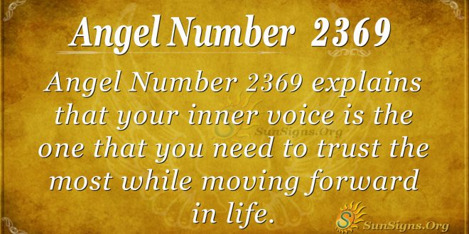 Angel Number 2369