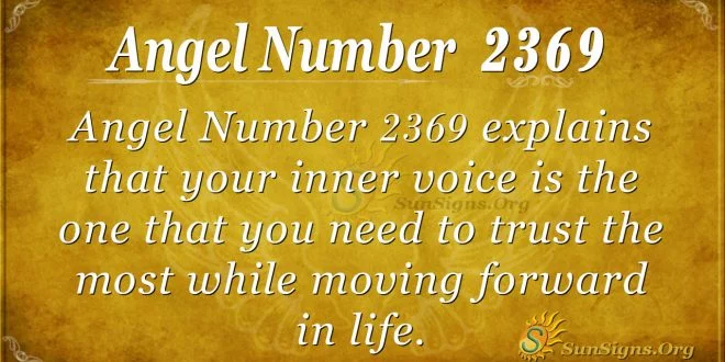 Angel Number 2369