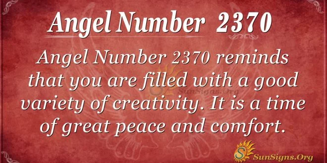 Angel number 2370
