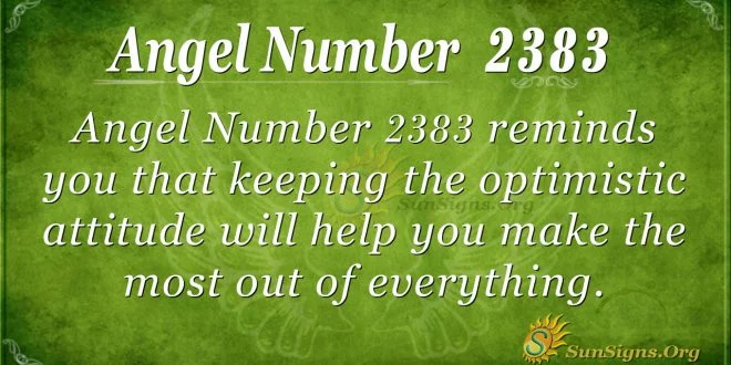 Angel number 2383