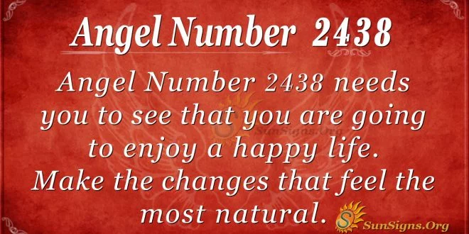 Angel number 2438