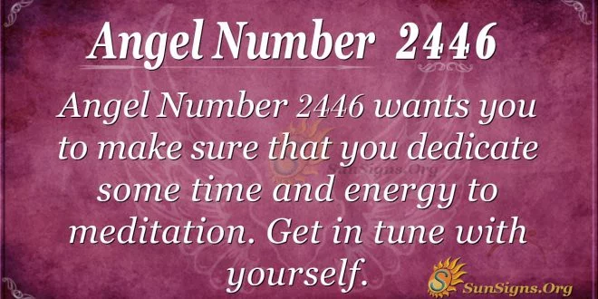 Angel Number 2446