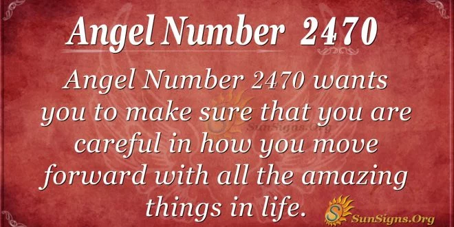 Angel Number 2470