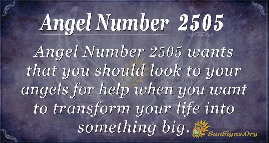 Angel Number 2505