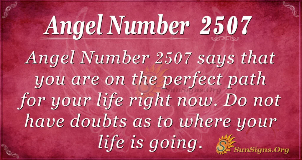 Angel Number 2507