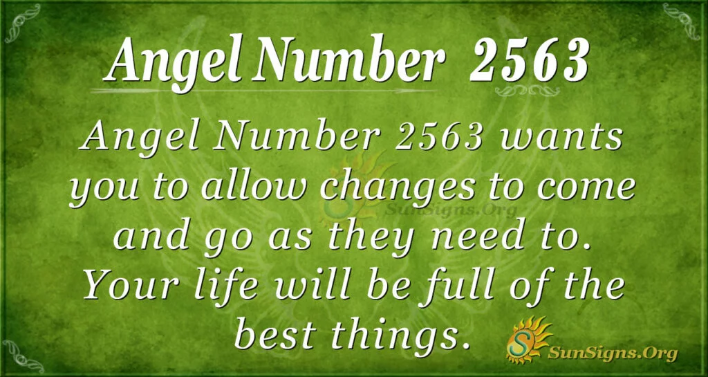 Angel Number 2563
