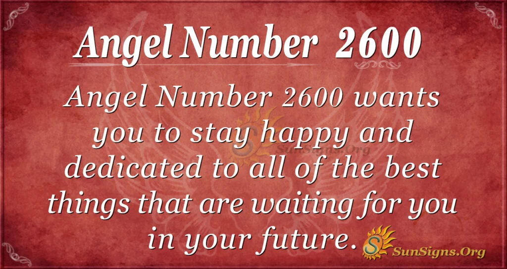 Angel number 2600