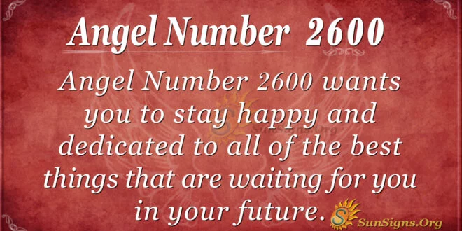 Angel number2600