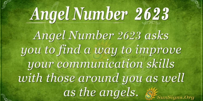 Angel number 2623