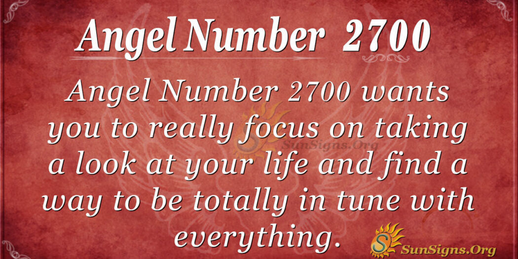 angel number 2700