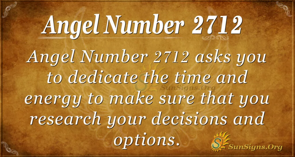Angel number 2712