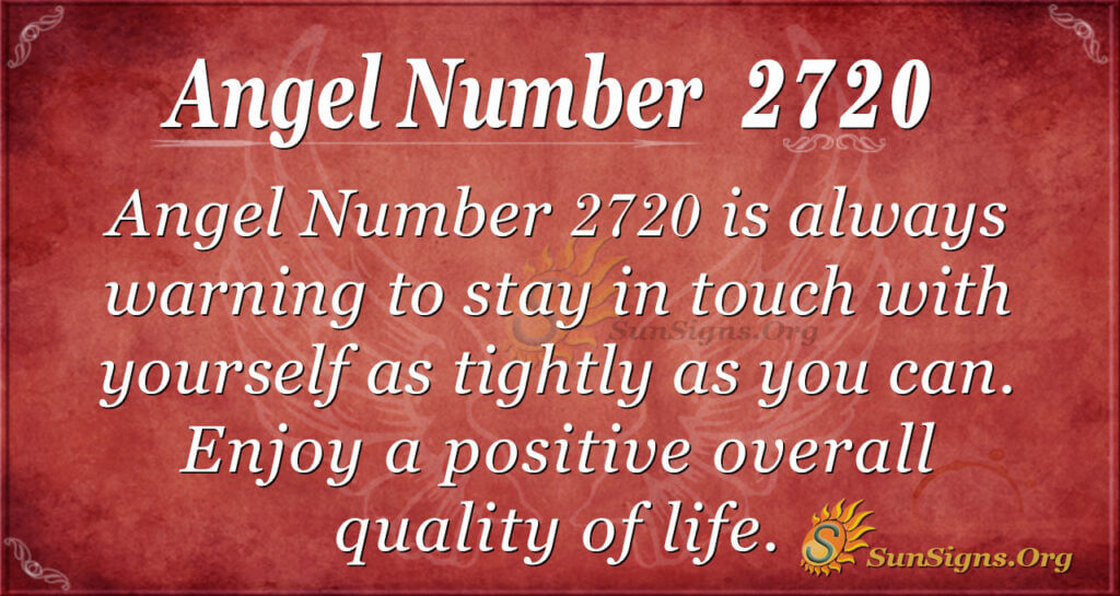Angel Number 2720
