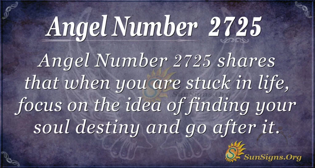 Angel Number 2725