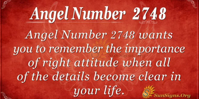 Angel Number 2748