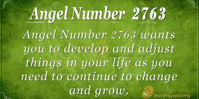 Angel Number 2763