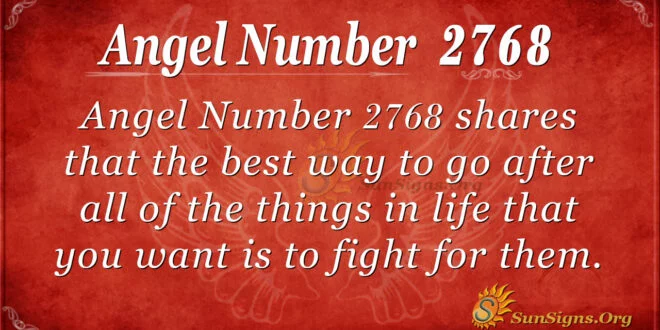 Angel Number 2768
