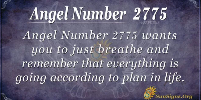 Angel Number 2775