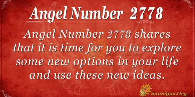 Angel Number 2778