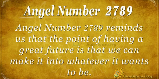 Angel Number 2789