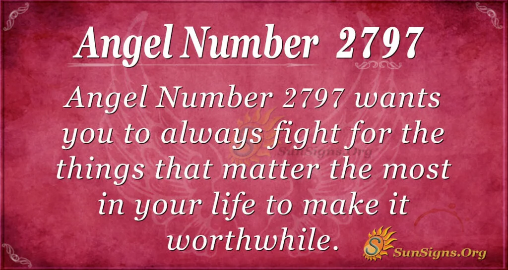Angel Number 2797