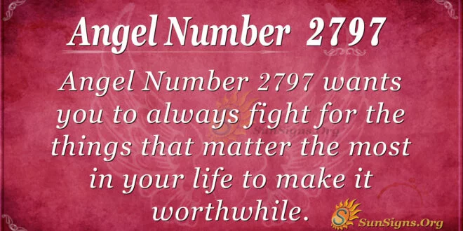 Angel Number 2797