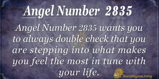Angel Number 2835
