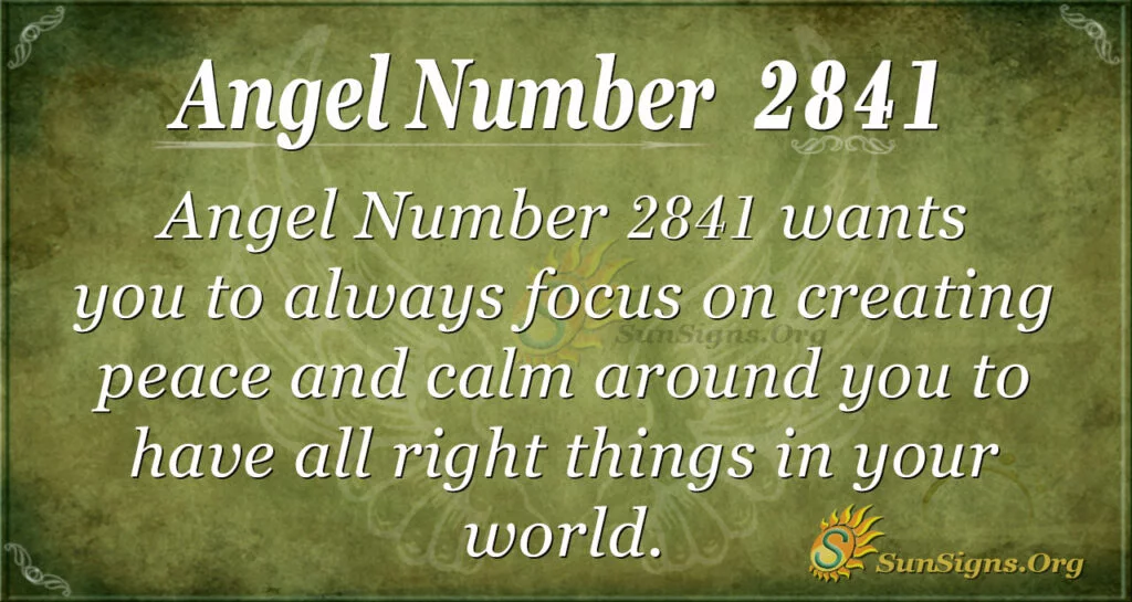 Angel Number 2841