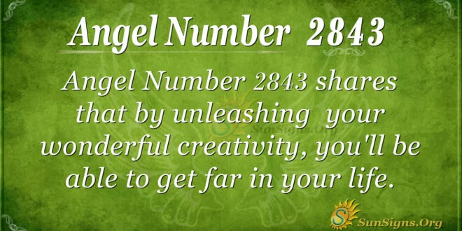 Angel Number 2843