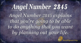 Angel Number 2845