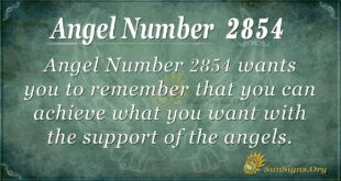 Angel Number 2854