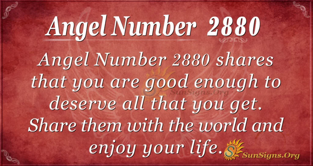 Angel Number 2880