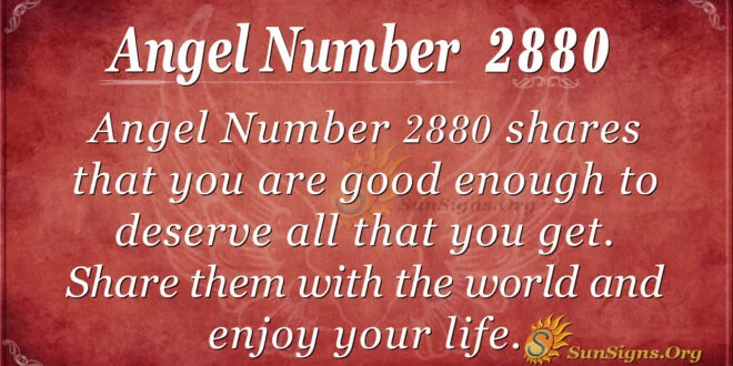 Angel Number 2880