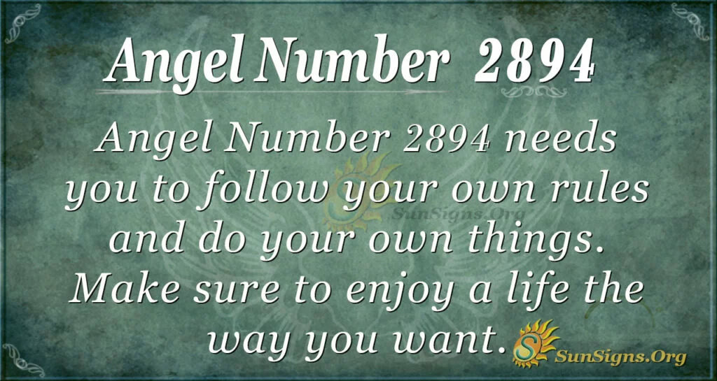 Angel Number 2894
