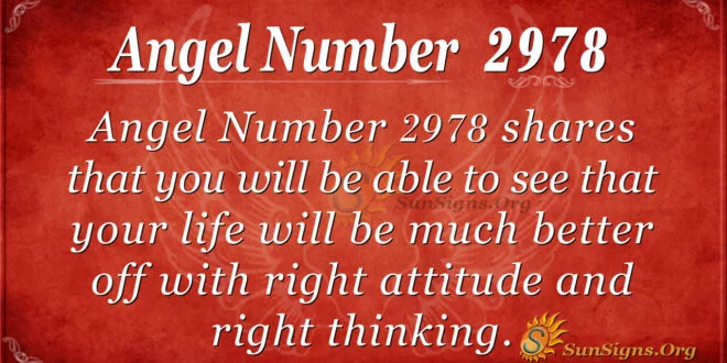 Angel Number 2978